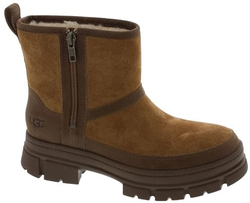 UGG Ashton Damen Fashion Boot mit Reißverschluss, Kastanie Wildleder, 9.5