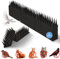 12 Pièces Pic Anti Pigeon, Plastique Pic Anti Oiseaux, Répulsif pour Chats, Répulsif Pigeons, Anti Pigeon Corbeaux Moineaux, Pique Anti Chat Balcon pour Jardin, Clôture, Toit, Fenetre (Noir)