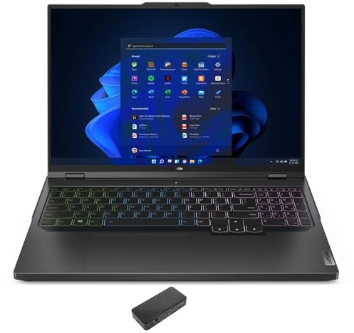 Lenovo Legion Pro 5i Gen 8 Gaming & Business Laptop (Intel i7-13700HX 16-Core, 16GB DDR5 4800MHz RAM, 2TB PCIe SSD, GeForce RTX 4060, 16.0 165 Hz Win 11 Pro) with USB-C Dock