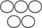 Create idea 5PCS 65mm x 4mm Replacement Top Fan Rubber O-Ring Compatible with PASLODE IM350 Nail Gun 403992 Replace Round Gasket Washer for Gas Nailer