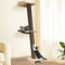 Koretech Wall Mounted Cat Tree 6.6ft, Floor to Ceiling Cat Tree, Cat Climbing Tower with Hammock and Perch, Tall Cat Scratching Post for Indoor Cats