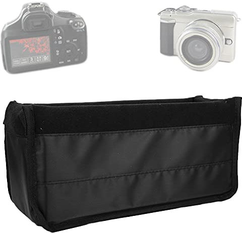 Agatige Sac d'insertion d'appareil Photo, Sac d'insertion d'objectif d'appareil Photo Reflex numérique étanche et résistant aux Chocs, Sac d'insertion d'appareil Photo résistant à l'eau, (Schwarz)