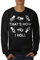 Wellcoda Das ist Wie ICH Rollen Stock Figur Humor Sweatshirt für Herren Schwarz 4XL