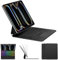 Nuflaz Magic Keyboard Étui avec clavier pour iPad Pro (M4) 13 QWERTZ allemand, iPad Pro 13 (M4 2024) pour une frappe agréable, trackpad intégré, noir gris