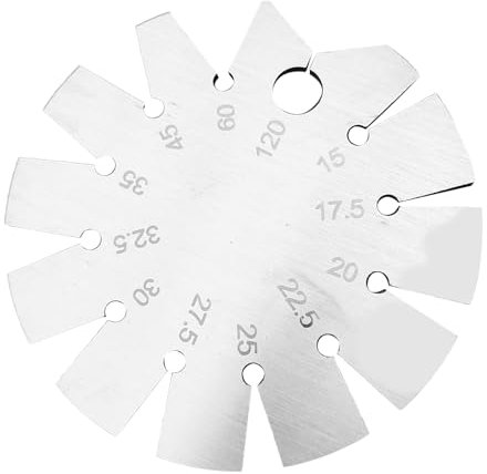 Angle Pattern Gauge Round Shape Bevel Angle Finder Woodworking Protractor for Chisel Plane Blade Measuring