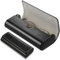 ElevateTech Brillenetui Hardcase, Hartschalen-Brillenetui, Tragbares Sonnenbrillenetui, Leichtes Brillenetui aus PU-Leder Schmales Lesebrillenetui Reise-Metallbrillenetui für Damen und Herren