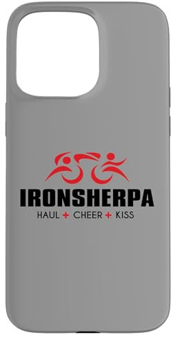 IRON Tri SHERPA Triathlon - Haul Cheer Küss meinen Triathleten Hülle für iPhone 15 Pro Max