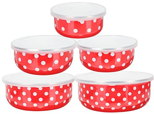 NAMOARLY 5stücke Salatbehälter Mit Transparentem Deckel Verschließbare Bento-box Für Lebensmittel Suppen Und Dessert-aufbewahrung Leicht Tragbar Für Home Büro Und Schule