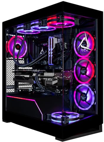 CLX Horus Gaming PC - AMD Ryzen 9 9950X3D 4.3GHz, GeForce RTX 5090, 2TB NVMe M.2 SSD, 8TB HDD, 96GB DDR5 RGB Memory, 360mm AIO, WiFi, Windows 11 Home, Black