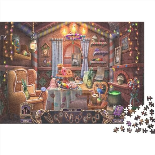 Spielmenü Puzzles 1000 Teile Schwer Puzzle Spielzeug Lernspiel Impossible Herausforderung Spielzeug Für Erwachsene Und Kinder Ab 12 Jahren 1000pcs (75x50cm)