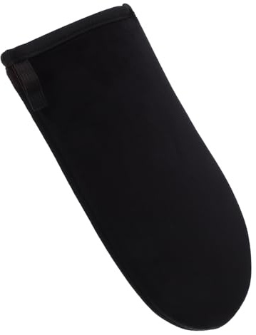 PACKOVE Bräunungshandschuh Für Selbstbräuner Lotion Sanftes Beflocktes Material Gleichmäßiges Auftragen Schwarzes Design