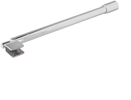 Brazo de soporte ajustable de acero inoxidable para mampara de ducha, fijación resistente y segura, fácil instalación para un recinto estable (2# (cabezal único)