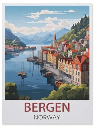 Bergen Norway，Jigsaws Puzzles 1000 Pieces Teens Kids Jigsaw Entertainment Toys Brain Challenge Puzzle（38x26cm）-DR29