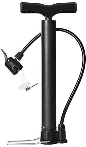 Fafrees 120PSI Bicycle Pump Black Cycling Air Pump Mini Hand Pump, for Toy Ball, MTB, Mountain Road, Plastic Alloy + Aluminum Bicycle Pump