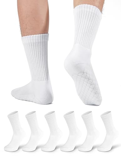 FORVEVO 6Paar Socken Herren Baumwolle,Weich Tennissocken Herren Gepolstert,Atmungsaktiv Cerw Sportsocken