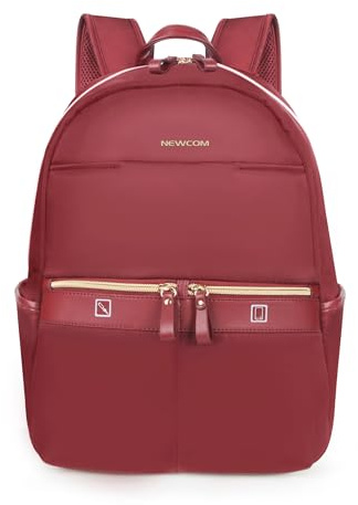 Infinity Travel Laptop Backpack 15.6 Inch – Lightweight Water-Resistant Work Bag, Anti-Theft Business Rucksack for Men and Women, Slim Computer School Backpack Red