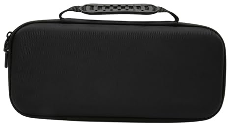 CHICIRIS Tragbare Hartschalen-Aufbewahrungstasche für Spielkonsole für Steam-Deck, schützende Reisetasche mit eingebautem Ständer, ideal für Gamer, Schwarz , Casual