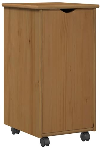 vidaXL Rollschrank Honigbraun 34 x 39 x 65,5 cm Massivholz Kiefer