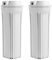 iSpring HW12X2 Boîtiers de Filtre à Eau pour Systèmes d'Osmose Inverse de Cartouches de 10 x 2,5, Paquet de 2, Blanc