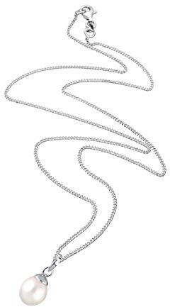 Elli Halskette Damen Elegant mit Süßwasserperlen in 925 Sterling Silber