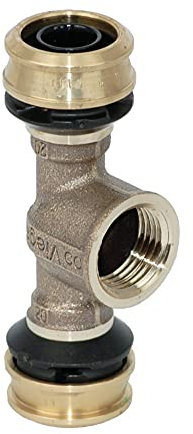 Viega Raxofix Übergangs T-Stück 16 x 1/2IG x 16 Pressfitting