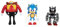 Sonic - 408634 10cm Actionfiguren 30th Jubiläums-Multipack, Schwarz