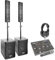 Vonyx VX1200 - PA Anlage Komplettset, PA Anlage Aktiv mit Bluetooth, Anlage mit Subwoofer, 1500 Watt DJ Boxen, Kopfhörer, Mischpult & Mikrofon, PA Lautsprecher Beschallungsanlage mit Stativ
