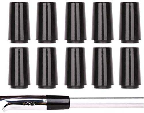 Golf Builder 10pcs Custom Black Tip Size .355 Golf Ferrules for Taper Tip Iron Wedge