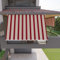 Mitepek Tenda da Sole a Caduta con Bracci per Balcone terrazzo Finestra 250cm Beige Bordeaux Golisa