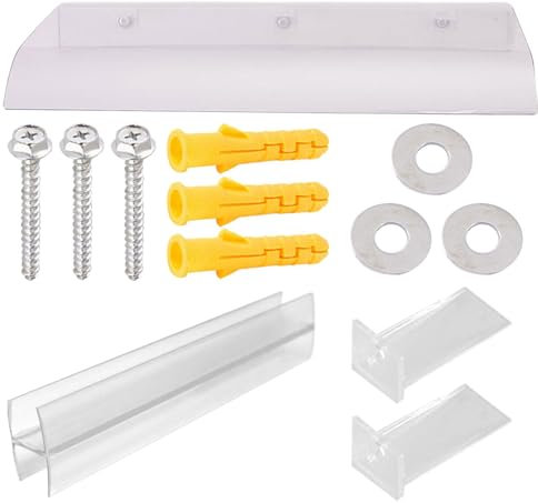 Balkon überdachung | Fenster überdachung Terrasse | Transparente UV-Beschichtung für Terrassenüberdachung | Haustürvordach Stummschaltungsmarkise für den Türeingang, 15,7 x 23,6/15,7 x 31,5 Zoll