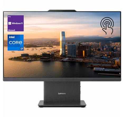 Lenovo IdeaCentre I AIO, 27 QHD Touchscreen, i7-13620H, 64GB DDR5 RAM, 2TB SSD, IR Camera, Wireless Charging Base, HDMI, RJ45, Wireless KB & Mouse, Windows 11 Pro, with Harman Audio Speakers