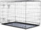 TRIXIE Hundebox Home schwarz – M–L: 93 × 69 × 62 cm – Faltbarer Hundekäfig mit 2 Türen & sicheren Verschlüssen, verzinkte Transportbox mit Stabiler Bodenwanne für Zuhause & unterwegs – 39303