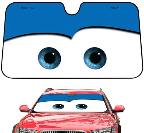 Sonnenschutz Auto Frontscheibe, Sonnenschutz Frontscheibe Innen, Windschutzscheibe Sonnenschutz,Cartoon Auto Visier,Auto Sonnenschutz Folien,130x70cm