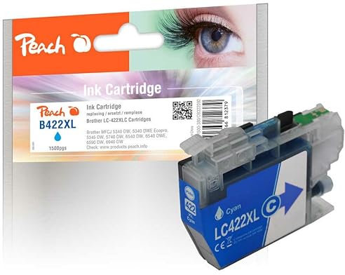 Peach Patrone Brother LC-422XL Multipack Plus kompatibel