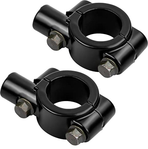 2 PCS Abrazadera Retrovisor Moto,Abrazadera Manillar 22mm, M10Motocicleta Espejo Retrovisor Soporte Adaptador de Montaje,Universal Manillar Espejo Abrazadera Para ATV Sport Bike Moto