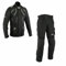 Motorradbekleidung Herren 2-Teiler,Textiljacke und Hose Set Mit Protektoren – Motorradkombi,Leichter Motorradanzug Herren Textil,Motorradjacke + Motorradhose 2-teilig mit Schutz (BLACK, XXL)