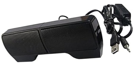 jojofuny 1Paar USB Lautsprecherbox Kompakte Clip PC Lautsprecher Für Desktop Laptop Watt Tragbares Soundsystem Mit Beleuchtung Für Gaming Erlebnisse