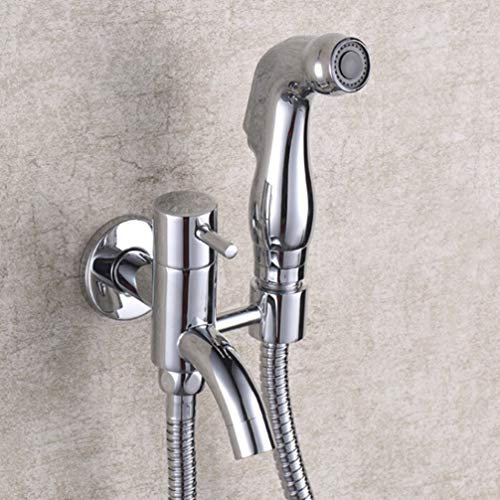 Abs Hand Held Bidet Shower Set Toilet Jet Cleaner Portable Bidet High Pressure Shower Head with 1.5M Hose (Color)