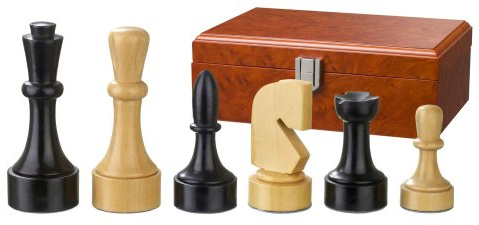 Philos 2150 - Schachfiguren Romulus, Königshöhe 95 mm, doppelt gewichtet, in Figurenbox