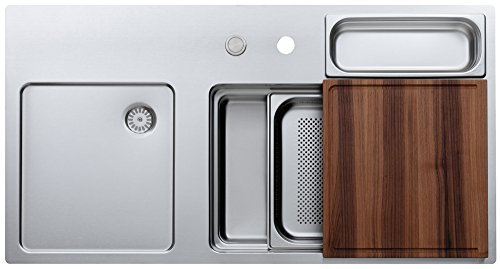 Naber, waterstation® cubic 980. Einbauspüle, Edelstahl, Becken re.