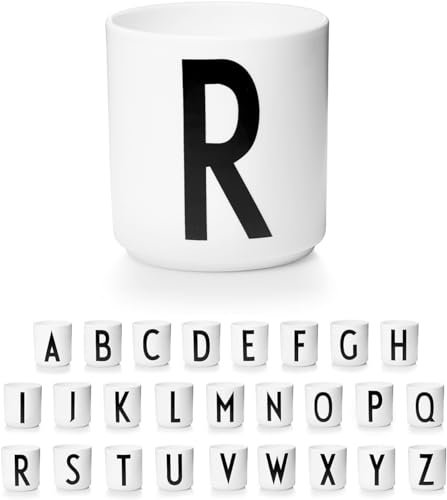 Design Letters Tazas de Cafe (A-Z) | Ideal Regalos Originales para Mujer & Regalos Para Hombre | Tazas Originales para Regalar | Tazas Desayuno | Porcelana Taza Te con Inicial | Taza Cafe 250 Ml