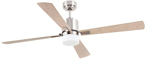 Faro palk - Ventilador palk 132cm 4 palas 2xe14 niquel satinado