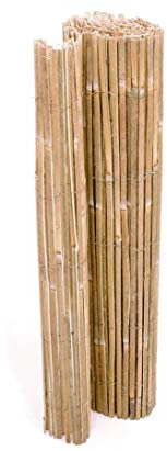 Tapis Bambou Split Tapis de confidentialité 200 x 500 cm – en bambou – écarté Pare-vue balcon terrasse jardin Pare-vue Soleil Protection Vent Pare-vue Tapis