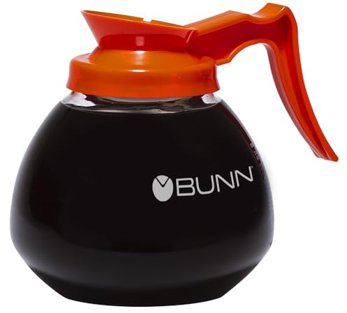 BUNN - BUN424010101 424010101 12-Cup Glass Coffee Decanter, Orange (42401.0101)