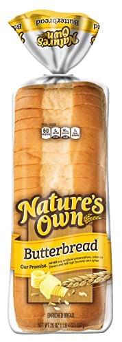 Nature's Own Butterbread, Non-GMO Bread, Sandwich Bread, 20 oz Loaf