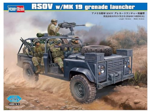 Hobbyboss 1:35 Scale RSOV with MK 19 Grenade Launcher Assembly Kit