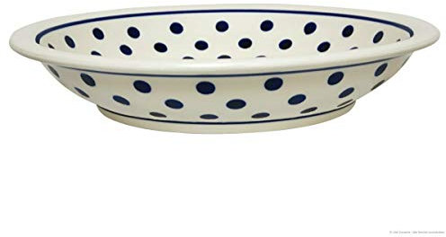 Polish Pottery Pasta Bowl Dotty