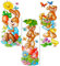 alles-meine.de GmbH 1 Bogen XL Fensterbilder - süße Osterhasen - statisch haftend - selbstklebend + wiederverwendbar/Ostern & Frühling - Osterhase - Sticker Fenstersticke..