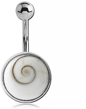 Inoki - Bauchnabelpiercing Banane Stahl Auge von Shiva