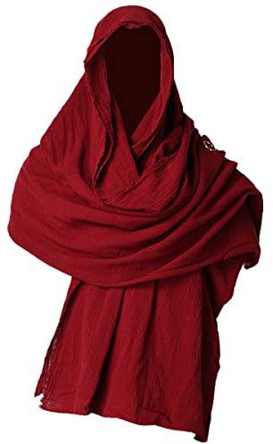 GRACEART Shemagh Taktisch Schamane Gugel Schal Mit Brosche (Rot)